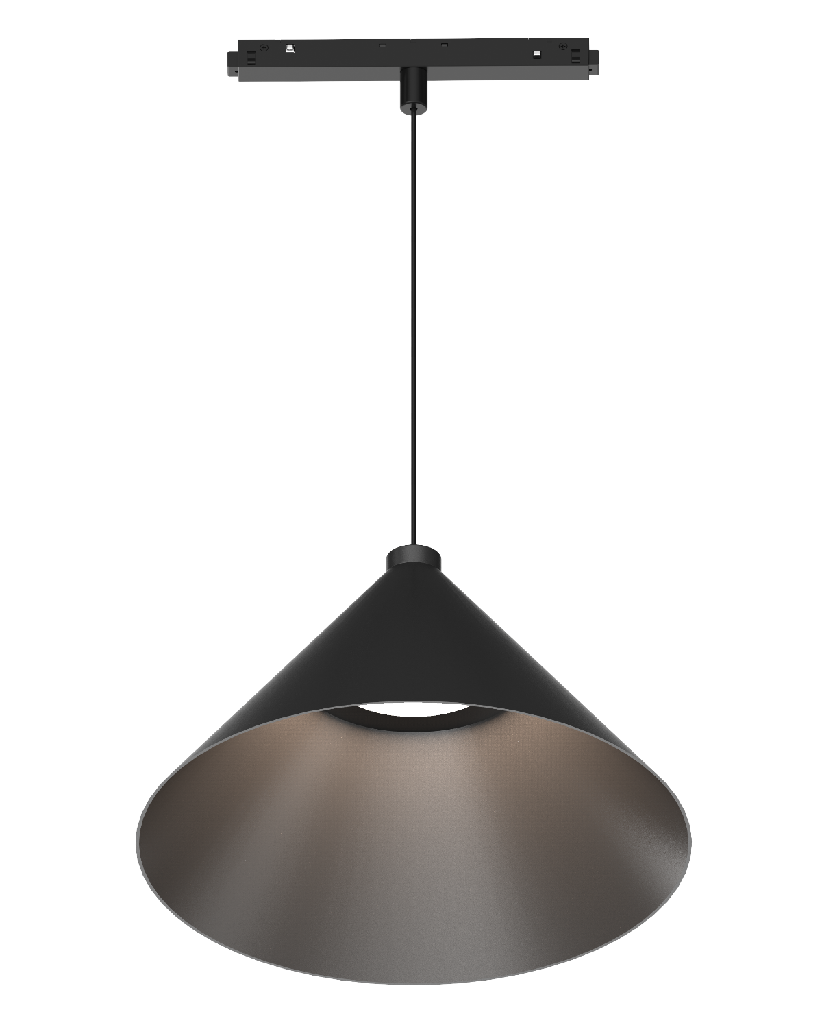 X26 - Tragt pendel 18W, 3000K, 60°, DALI, Sort