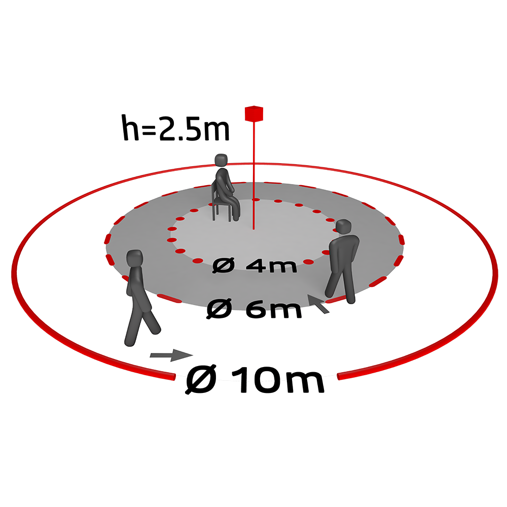 BEG Tilstedeværelsessensor DALI 2-kanal broadcast indbygning - PD2N-M-DACO-1C DALI-2 - H.2.5 Ø10m