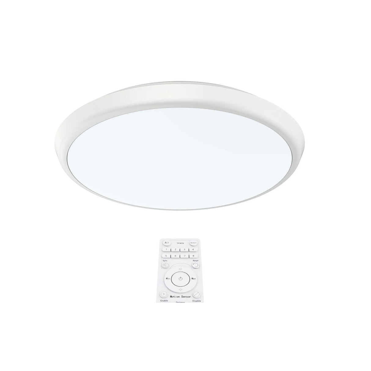 ROSA Plafond 25W, 3000/4000/5700K, Hvid, Ø300mm, Justerbar sensor, Nødbelysning 3 timer