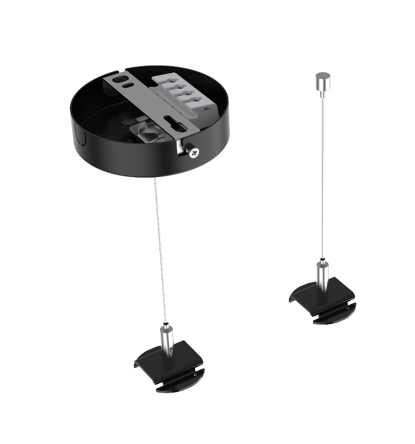 SALVIA G2 Wiresæt 1,5m inkl. baldakin, Sort