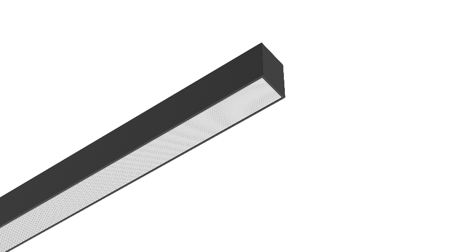 SALVIA G2 40W, 3000/4000K, Prismatisk, DALI-2, Sort