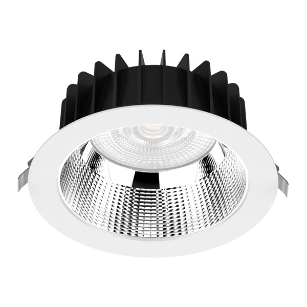 THUNIA Downlight m/DALI-driver 18W 4000K 2200lm Hvid UGR19, Ø145, Hulmål Ø125-135