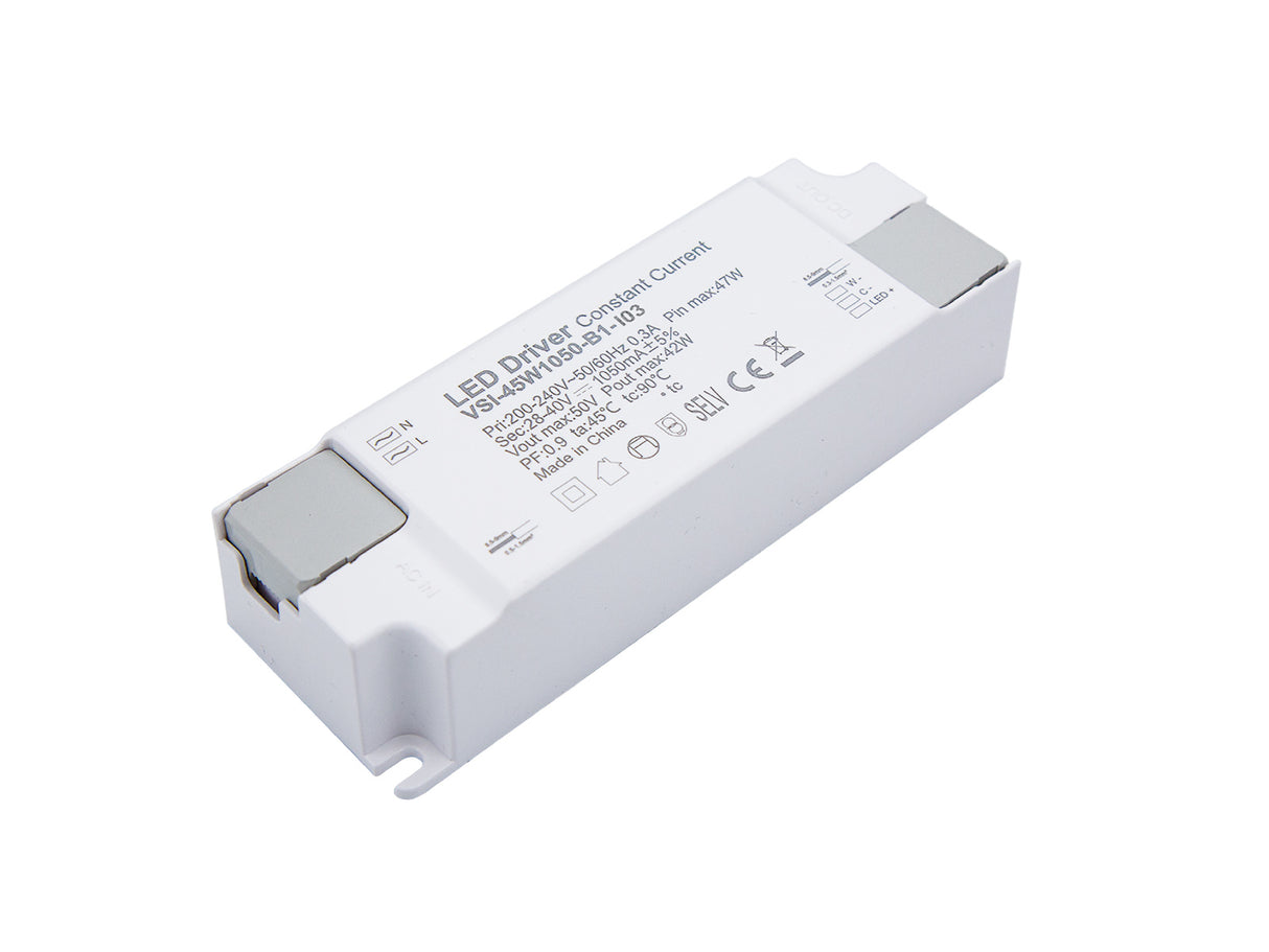 LED driver Casambi Ready 45W 1050mA, med Connectionbox og stik