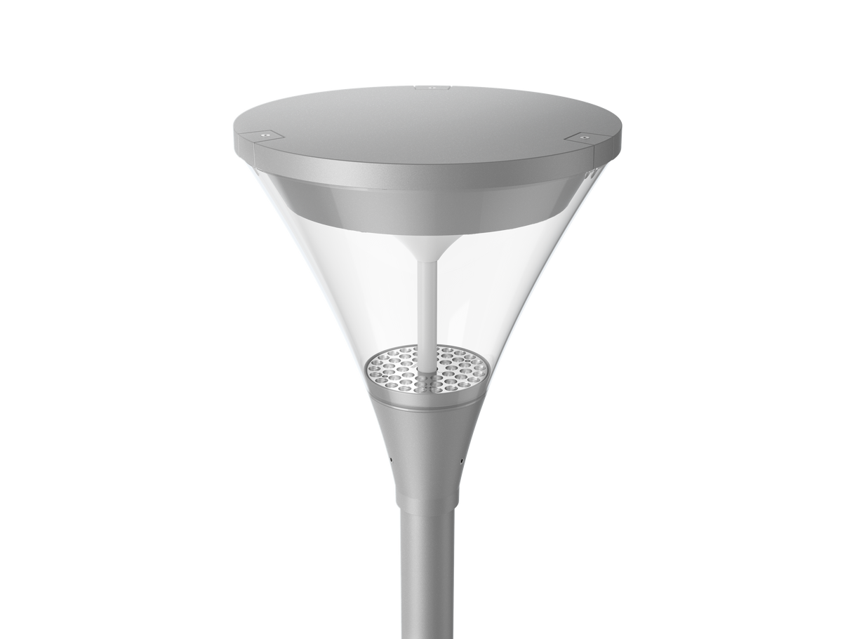 GERA PARK INDIR. F/PLADSER 12/20/30/40W 2700/3000/4000K, IP66, IK09, Alu RAL 9006, CRI80